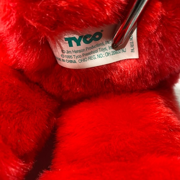 VINTAGE 1995 TYCO Sesame Street Tickle Me Elmo Original Plush Tested & Works! - Picture 3 of 5
